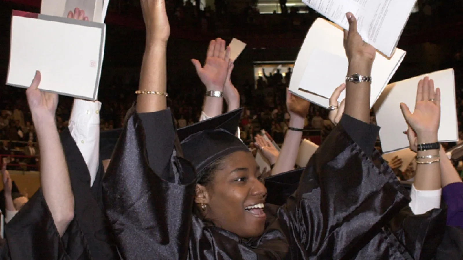graduates celebrating 