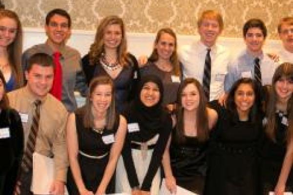 Biology 1113H students at Multiple Myeloma Opportunities for Research and Education Gala